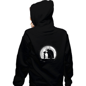 Shirts Zippered Hoodies, Unisex / Small / Black Moonlight Straw Hat