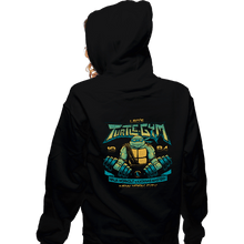 Load image into Gallery viewer, Daily_Deal_Shirts Zippered Hoodies, Unisex / Small / Black Leo&#39;s Turtle Gym
