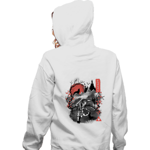 Daily_Deal_Shirts Zippered Hoodies, Unisex / Small / White Sumie Twilight