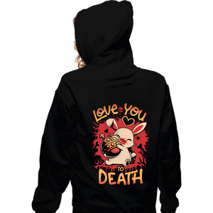 Daily_Deal_Shirts Zippered Hoodies, Unisex / Small / Black Holy Love Grenade