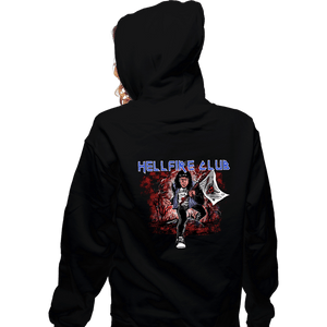 Secret_Shirts Zippered Hoodies, Unisex / Small / Black Hellfire Metal