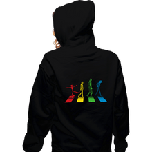 Load image into Gallery viewer, Shirts Zippered Hoodies, Unisex / Small / Black Stray Dog Strut

