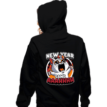 Load image into Gallery viewer, Secret_Shirts Zippered Hoodies, Unisex / Small / Black New Years Despair
