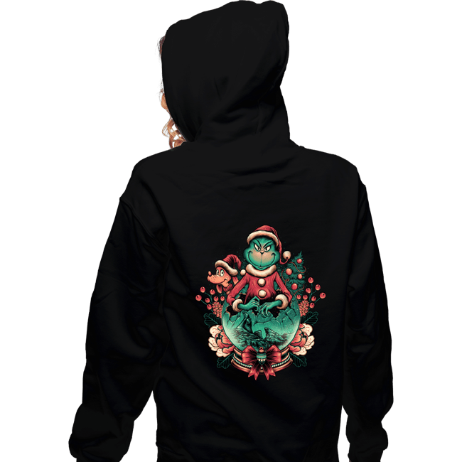 Daily_Deal_Shirts Zippered Hoodies, Unisex / Small / Black Too Grumpy For Christmas