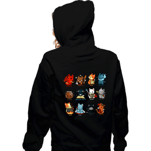 Daily_Deal_Shirts Zippered Hoodies, Unisex / Small / Black Cat Roleplay