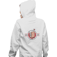 Load image into Gallery viewer, Shirts Zippered Hoodies, Unisex / Small / White Sushi Love
