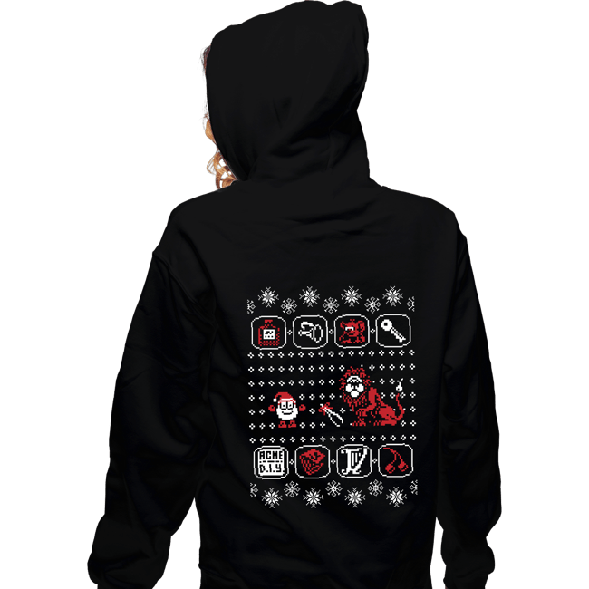 Shirts Zippered Hoodies, Unisex / Small / Black Santa Of The Yolk Folk