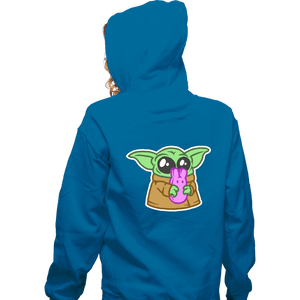 Daily_Deal_Shirts Zippered Hoodies, Unisex / Small / Royal Blue Peep-Alorian