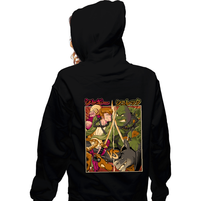 Daily_Deal_Shirts Zippered Hoodies, Unisex / Small / Black Samurai Sukubi vs Shurekku