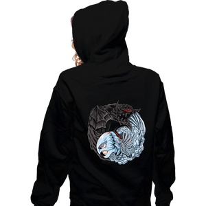 Daily_Deal_Shirts Zippered Hoodies, Unisex / Small / Black The Falcon And The Beast