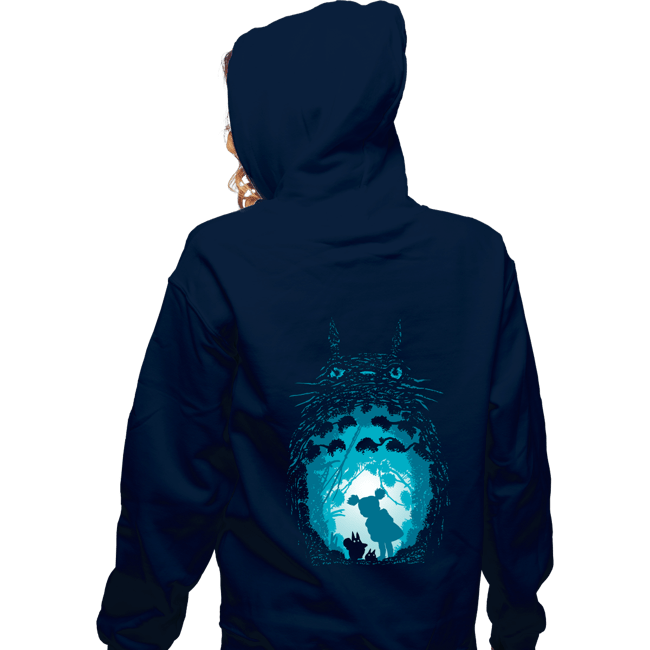 Shirts Zippered Hoodies, Unisex / Small / Navy Forest Spirits