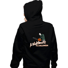 Load image into Gallery viewer, Daily_Deal_Shirts Zippered Hoodies, Unisex / Small / Black A Nightmare On Halloween
