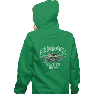 Shirts Zippered Hoodies, Unisex / Small / Irish Green Fighting Saints