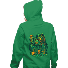 Load image into Gallery viewer, Secret_Shirts Zippered Hoodies, Unisex / Small / Irish Green Korock
