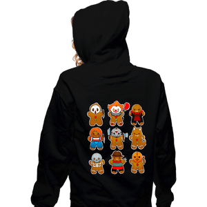 Daily_Deal_Shirts Zippered Hoodies, Unisex / Small / Black Ginger Horror