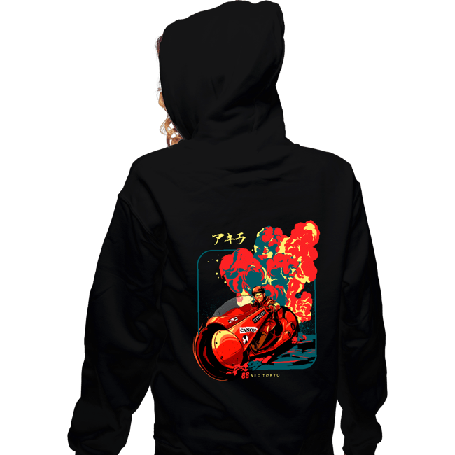Daily_Deal_Shirts Zippered Hoodies, Unisex / Small / Black Akira 88