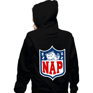 Secret_Shirts Zippered Hoodies, Unisex / Small / Black Nap After Playing
