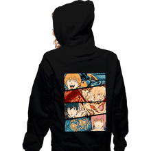 Load image into Gallery viewer, Daily_Deal_Shirts Zippered Hoodies, Unisex / Small / Black Chainsaw Hunters
