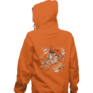 Shirts Zippered Hoodies, Unisex / Small / Red Trick Or Treat Witch
