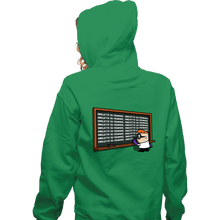 Load image into Gallery viewer, Daily_Deal_Shirts Zippered Hoodies, Unisex / Small / Irish Green French Chalkboard
