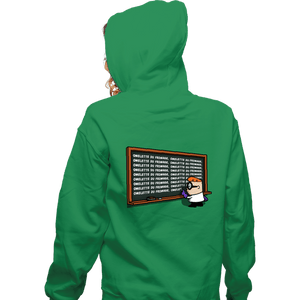 Daily_Deal_Shirts Zippered Hoodies, Unisex / Small / Irish Green French Chalkboard