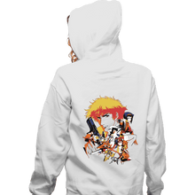 Load image into Gallery viewer, Daily_Deal_Shirts Zippered Hoodies, Unisex / Small / White Retro Space Cowboy
