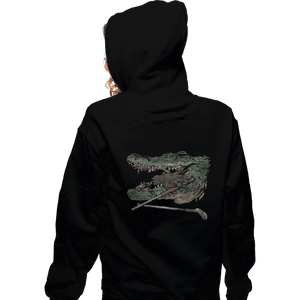 Shirts Zippered Hoodies, Unisex / Small / Black Hand Gator