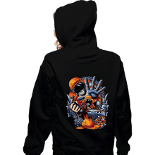 Load image into Gallery viewer, Daily_Deal_Shirts Zippered Hoodies, Unisex / Small / Black Pirate Crest
