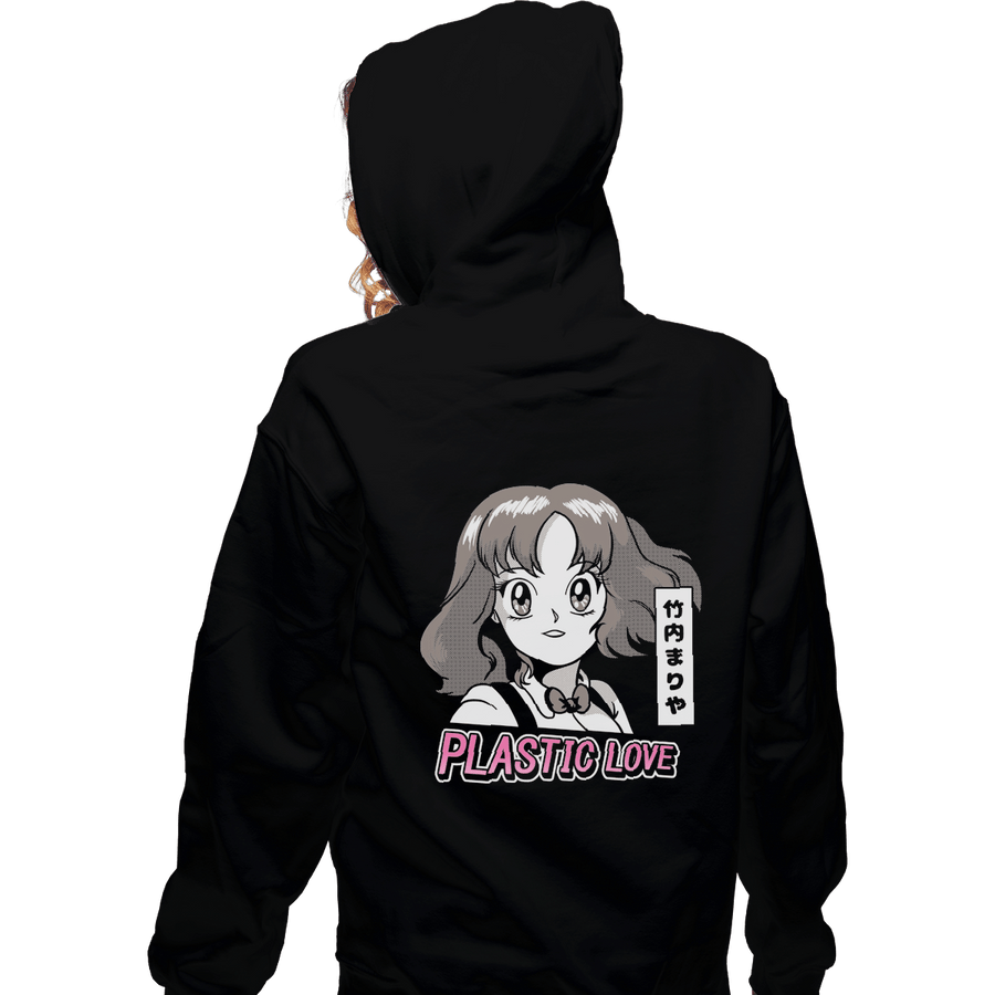 Shirts Zippered Hoodies, Unisex / Small / Black Plastic Love Retro