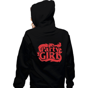 Shirts Zippered Hoodies, Unisex / Small / Black Party Girl