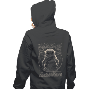 Shirts Zippered Hoodies, Unisex / Small / Dark heather Vitruvian Baby Yoda