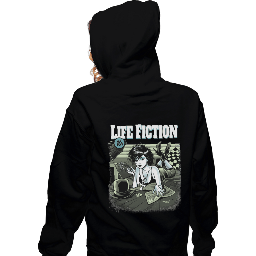 Shirts Pullover Hoodies, Unisex / Small / Black Life Fiction