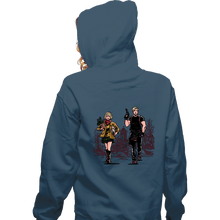 Load image into Gallery viewer, Daily_Deal_Shirts Zippered Hoodies, Unisex / Small / Indigo Blue Leon
