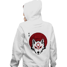 Load image into Gallery viewer, Shirts Zippered Hoodies, Unisex / Small / White Red Sun God
