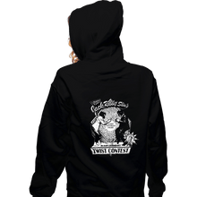 Load image into Gallery viewer, Secret_Shirts Zippered Hoodies, Unisex / Small / Black Pulp Twist Contest
