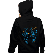 Load image into Gallery viewer, Daily_Deal_Shirts Zippered Hoodies, Unisex / Small / Black Swimming Bird
