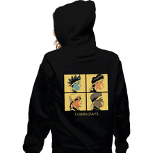 Load image into Gallery viewer, Shirts Zippered Hoodies, Unisex / Small / Black Cobra Days
