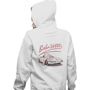 Shirts Zippered Hoodies, Unisex / Small / White Boba Vette