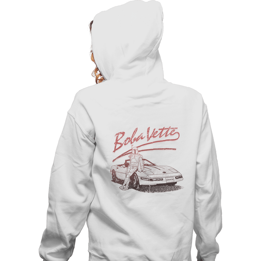 Shirts Zippered Hoodies, Unisex / Small / White Boba Vette