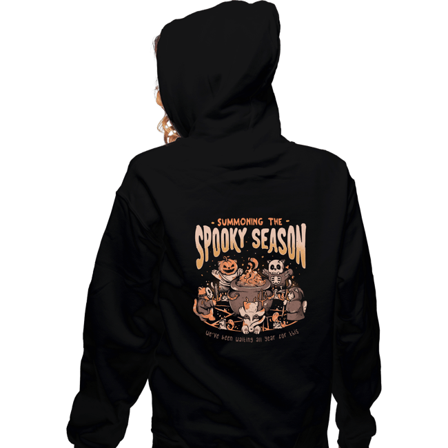 Daily_Deal_Shirts Zippered Hoodies, Unisex / Small / Black Summoning The Spooky Season