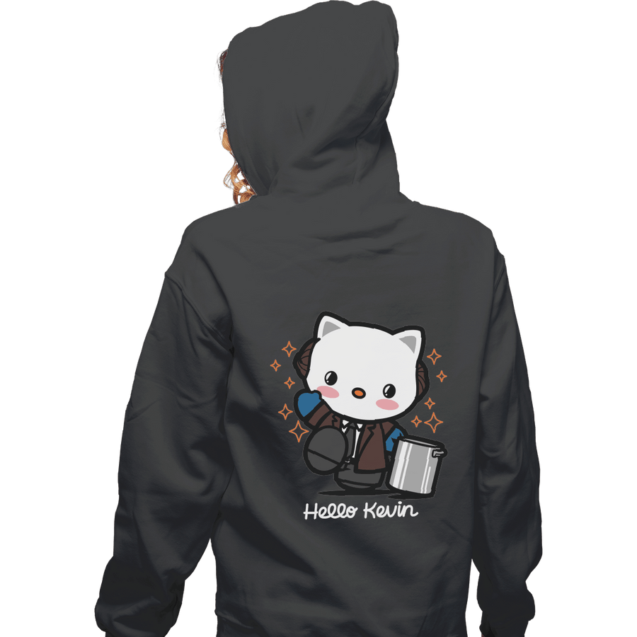 Shirts Pullover Hoodies, Unisex / Small / Charcoal Hello Kevin