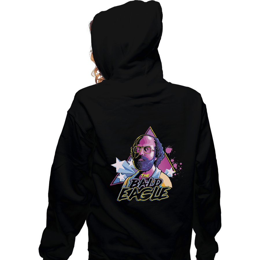 Shirts Zippered Hoodies, Unisex / Small / Black The Bald Eagle