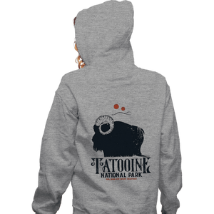Daily_Deal_Shirts Zippered Hoodies, Unisex / Small / Sports Grey Bantha Park