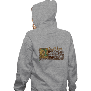 Daily_Deal_Shirts Zippered Hoodies, Unisex / Small / Sports Grey All That Is Gold Does Not Glitter