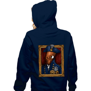 Daily_Deal_Shirts Zippered Hoodies, Unisex / Small / Navy The Admiral