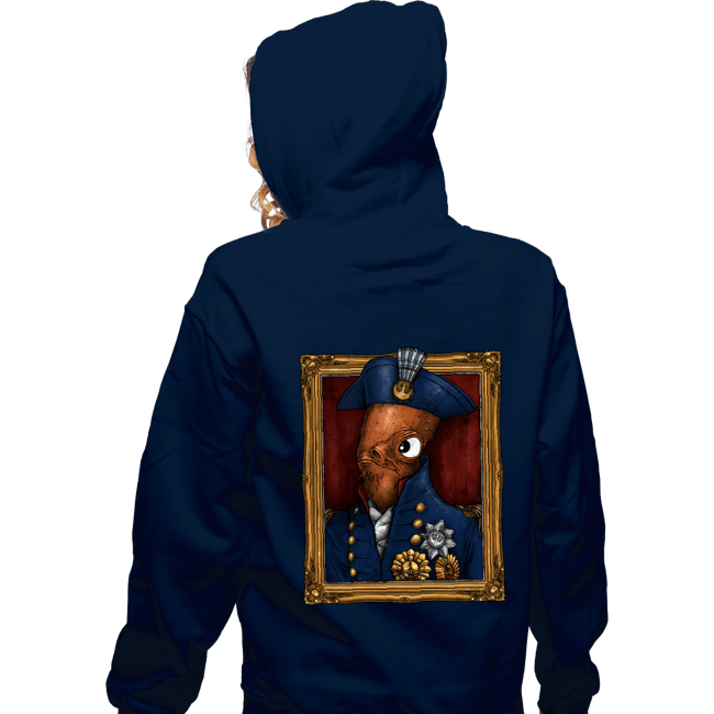 Daily_Deal_Shirts Zippered Hoodies, Unisex / Small / Navy The Admiral