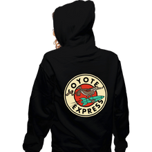 Load image into Gallery viewer, Daily_Deal_Shirts Zippered Hoodies, Unisex / Small / Black Coyote Express
