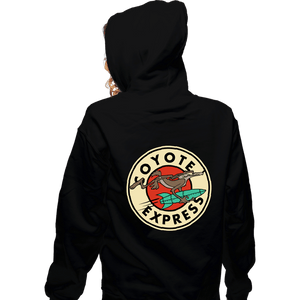Daily_Deal_Shirts Zippered Hoodies, Unisex / Small / Black Coyote Express