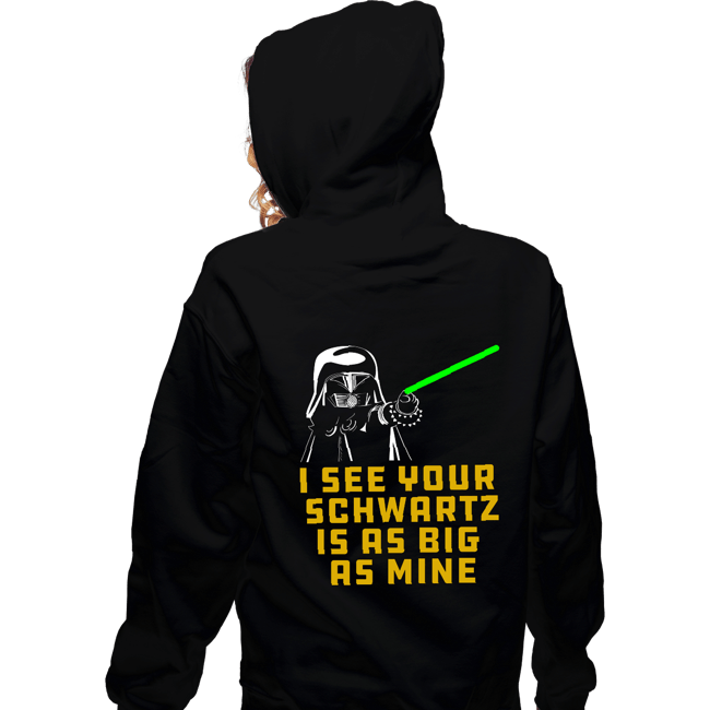 Daily_Deal_Shirts Zippered Hoodies, Unisex / Small / Black I See Your Schwartz