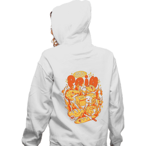 Last_Chance_Shirts Zippered Hoodies, Unisex / Small / White Bread Is Pain